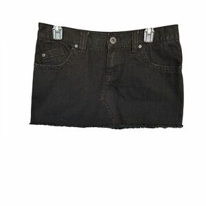ROXY Black Denim Mini Skirt size 9